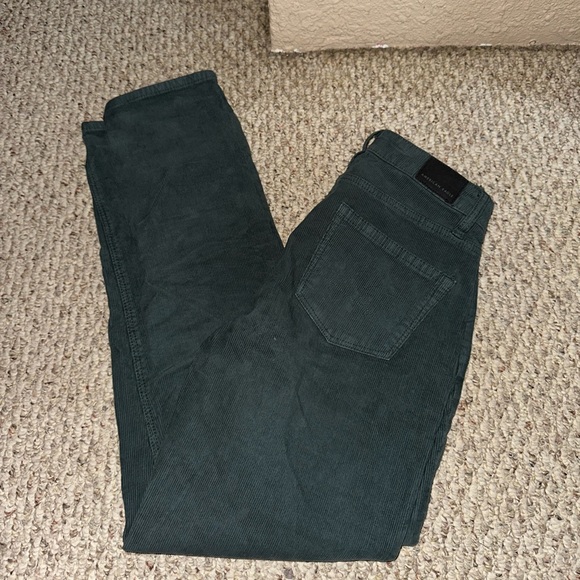 Green Cord Mom Jeans - Picture 2 of 4